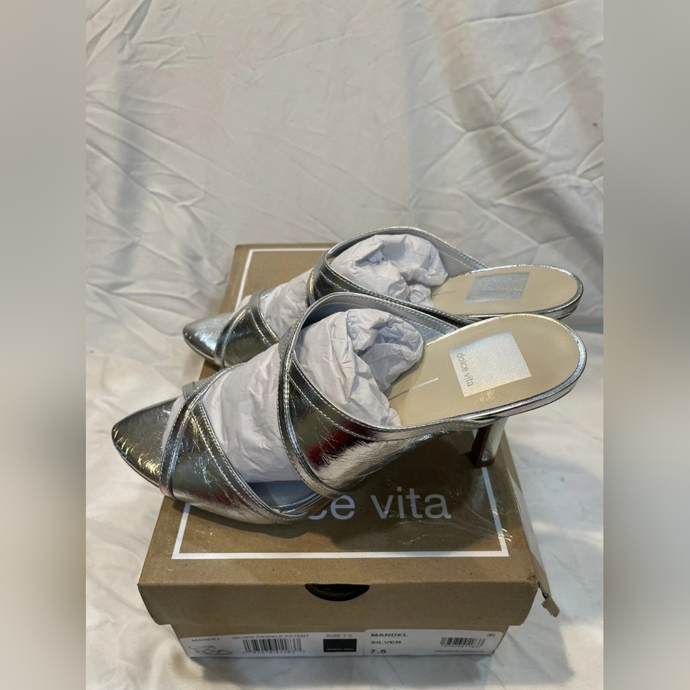 Dolce Vita Metallic Silver Heels